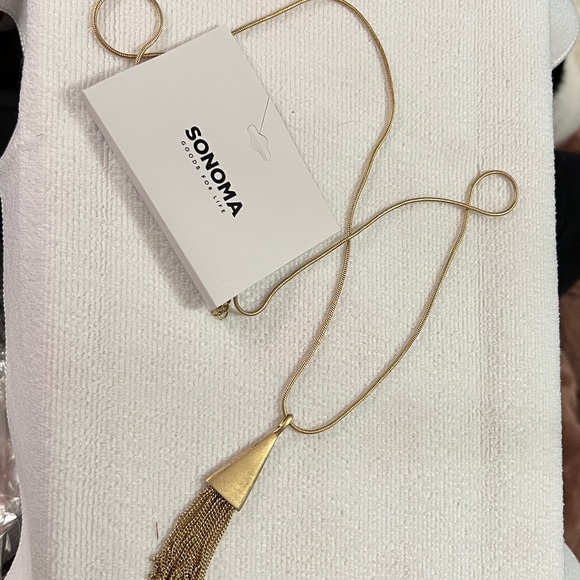 3/$18 Sonoma Gold Tassel Necklace Lot 2004 - Picture 2 of 5